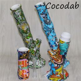 smoking silicone bongs glass ash catcher bowls bubbler glass perc ashcatcher bong ash catcher silicone container