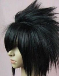 WIG MISS 001575 Short Uchiha Sasuke black Anime Cosplay wig wigs