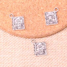 92pcs Charms book holy bible 17*11mm Antique Making pendant fit,Vintage Tibetan Silver,DIY Handmade Jewellery