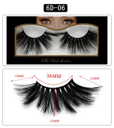 Thick Natural long 6D mink false eyelashes makeup mink 3D hair fake lashes soft & vivid 10 styles DHL Free