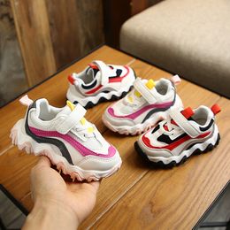 Inner Length 13.5-18CM 1-6 Years Children Fashion Toddler Girls Boys Breathable and antiskid Sneakers baby Mesh Running Shoes