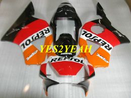 Kit corpo da motocicleta Fairing para Honda CBR900RR 954 02 03 CBR 900RR CBR900 RR 2002 2003 Laranja vermelha REPSOL Carenagem carroças + Presentes HC50
