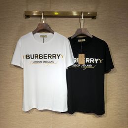 0 Burberry 2019 New Brand Clothing Men T Shirt Casual Mens O-neck Man T- shirt