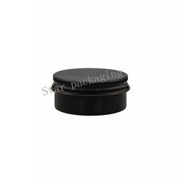 100X10g 15g 30g 50g 100g 150g Empty Black Aluminum Cream Jar Pot Nail Art Makeup Empty Cosmetic Metal Tins Containers