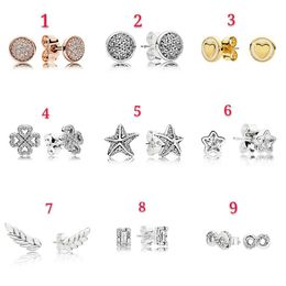 Fashion 925 Sterling pure Sliver Earrings Stud Wedding Jewellery Accessories Mother day Valentine gift