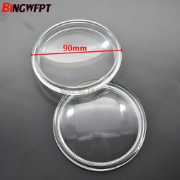 2pcs/set Round Diameter 90mm Fog Lamps Lights Tempered Glass Anti-fog Glass For Ford Escort EcoSport Focus Fiesta C-Max Falcon