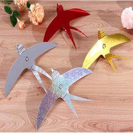 10Pcs/lot Wedding Props Little Swallow PVC Sequins Ceiling Hanging Ornament Wedding Stage Background Layout Party Decor Supplies