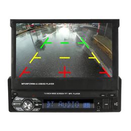 Freeshipping Universal Car GPS Navi Single 1 Din 7 Inch HD Touch Screen DVD/CD/MP3/MP5 Player Bluetooth GPS Navigation+Camera