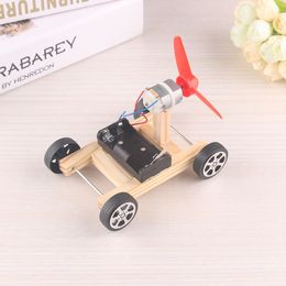 Science and technology power car DIY small invention single-wing wind racing manual material puzzle scientific experiment