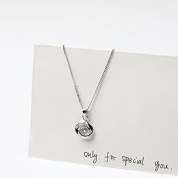 Fashion- sterling silver collarbone chain anti-allergy anti-fading necklace