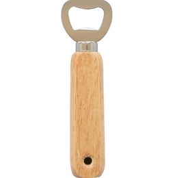 DHL200pcs Wood Handle Handheld Bartender Bottle Opener Wedding Groomsmen Gift beer openers