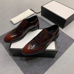 Hot Sale-designer fashion casual shoes mens leather business shoes are comfortable and breathable