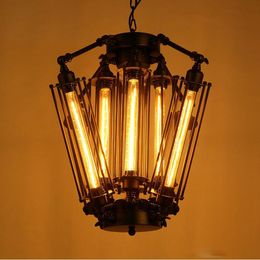 Nuove lampade a sospensione retrò americane Lampada industriale Loft Ristorante vintage Bar Isola di Alcatraz Lampada Edison Illuminazione a sospensione