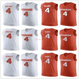 Syracuse Orange College Antonio Balandi #4 Basketball Jerseys Elijah Hughes Rony Seikaly Mens Ed Custom Any Number Name