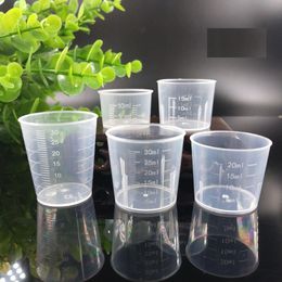 10ml 15ml 20ml 30ml Measuring Cup Reusable Transparent Scales Cups DIY Baking Measure Tools For Kitchen Bar Dining Accessories YDL015