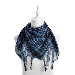 New Unisex 5Colors Women Men Chequered Arab Grid Neck Keffiyeh Palestine Scarf Wrap hot sale