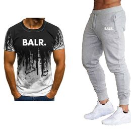 2020 new T-shirt + pants suit men's mens designer clothes summer suit casual T-shirt men's sportswear brand clothing top camouflage suit men