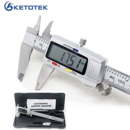 150mm Electronic Digital Caliper 6 Inch Stainless Steel Vernier Caliper Gauge Micrometer Measuring Tool Digital Ruler