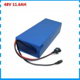 500W 48V 11.6AH Electric bike battery 750W 48V 12AH scooter lithium battery pack use INR18650 29E 2900mah cell with 2A Charger