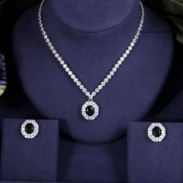 jankelly Nigeria 2pcs Bridal Zirconia Jewellery Sets For Women Party, Dubai Nigeria CZ Crystal Wedding Jewellery Sets