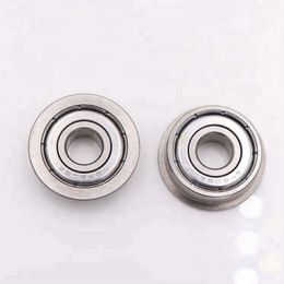 50pcs/lot SF604ZZ SF604 ZZ 4x12x4mm stainless steel Minature flanged bearing Deep Groove Ball bearing 4*12*4mm