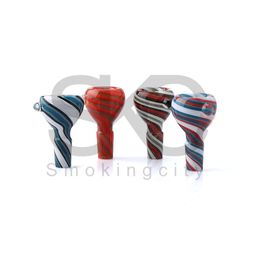 Full Colour Glass bowl 14mm glass bowl and 18mm Male Bong Bowls For Beaker bongs glass pipes dab rig bongs wholesale