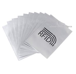 1000pcs Anti Theft Card Holder RFID Blocking Sleeves NFC Card Protector Sleeve To Prevent Unauthorized Scanning of Card, OEM welcome