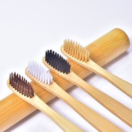 Wood Toothbrush Bamboo Environmentally Fibre Wooden Handle Tooth brush