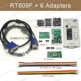 Freeshipping RT809F Set Universal EPROM FLASH VGA ISP AVR Programmer+6 Adapter Socket