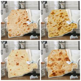 Mexico Tortilla Blanket 3D Digital Printing Tortilla Carpet Pancake Towel Camping Picnic Home Bedroom Rectangle Pad Blankets GGA2166