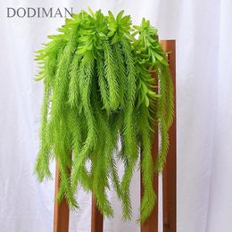 High-grade real touch simulation air grass Tielan leaf Home green decoration fake grass Wedding flower wall plant wall materia