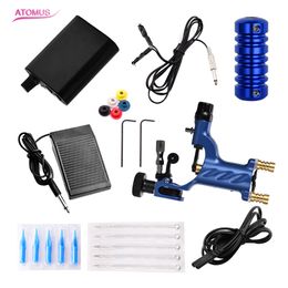 Rotary Tattoo Motor Machines Gun Pro Power Kit Grip Needles Tattoo Supply Power Supply Kit Grip Needles Tattoo Supply