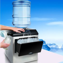 Commercial small ice machine portable mini desktop automatic bullet Round ice ice machine 25kgs / 24H 220V