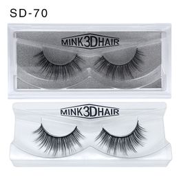 new Wholesale 3D Mink Eyelashes Mink False lashes Soft Natural Thick Fake Eyelashes 3D Eye Lashes Extension 20 styles