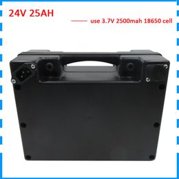 Free customs fee 24V 25AH li-ion Wheelchair battery 24 V 25AH Electric bike battery with waterproof Case 30A BMS with 3A Charger