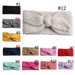 Baby Knitted Warmer Headband Girl Cute Rabbit Ears Crochet Hair Band Outdoor Ear Protection Christmas Party Gift