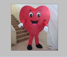 2020 Factory direct sale the head big red heart mascot costume for adult to wear for sale