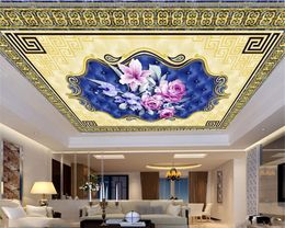3d Wallpaper Mural Exquisite Geometric Graphics Delicate Flowers European Style HD Graphics Zenith Wallpaper