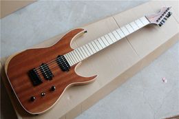 7 Strings Double Humbucking Open Pickups Electric Guitar with Maple Fingerboard,Black Hardware,can be Customised