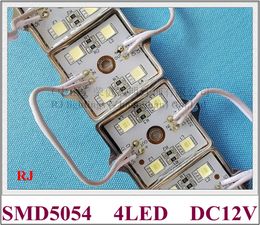 LED light module SMD 5054 LED module DC12V 4 led 35mm*35mm RJ-LM-5054-4 Iron crust epoxy resin waterproof