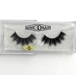 Thick Natural 3D Mink Hair False Eyelashes Soft Vivid Reusable Hand Made Fake Lashes Multilayer Eyelash Extensions Makeup Accessory For Eyes