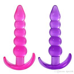 Jelly Silicone Sexy Accessories Beginner Erotic Toy Anal Plug SM Adult Sex Toys for Men Women