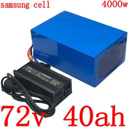 72V Lithium battery pack 40AH electric bicycle 3000W 4000W tricycle wheelchair scooter use samsung cell