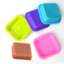 Homemade Soap Mould Silicone Handmade Soap Mould Craft Art Square Silicone Handmade Soap Moulds Mixed Colour Send