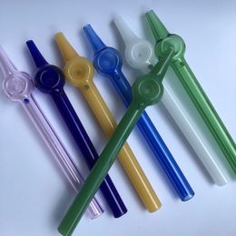 Glass Hand Pipes 15.5cm oil burner glass pipes glass oil tube UD urban dabs smoking pipes Smooth Hit Good Airflow