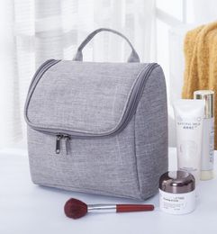 Cosmetic Bag Women Men Oxford Plain Large Capacity Protable Travel Wash Bag
