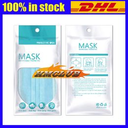 OPP Bags For Face mask bag Disposable Protective Masks sack 3Layers Dustproof Facial Cover bag Anti bacteria Mouth masks bags 13*25 21*15cm