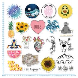 56pcs Lot Landscape Animal Cartoon Cute stickers Graffiti Punk Waterproof Decal Laptop Motorcycle Luggage Snowboard Car Sticker310r