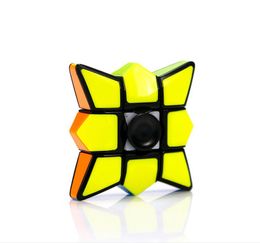 fidget spinners UK - DHL Fidget Spinner Cubes Spinning Magic Cube EDC Anti-stress Rotation Fidget Spinners Decompression Novelty Toys for Kids with retail box