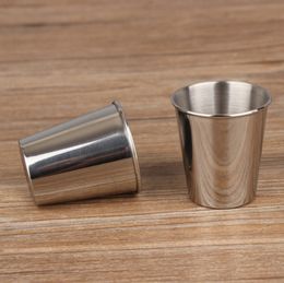 Mini Tea Cup Wine Cup Stainless Steel Coffee Water Mugs Small Wine Glasses Drinkware Kitchen Tools